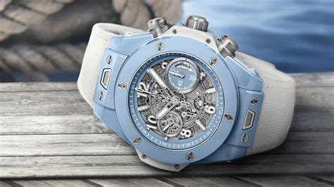 hublot baby blue watch|hublot big bang watch price.